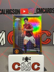 2025 topps Manchester United chrome deluxe Harry Maguire gold /50 for sale on Ebay