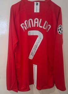 Cristiano Ronaldo Hand Signed Manchester United Shirt Beckett Witnessed. for sale on Ebay