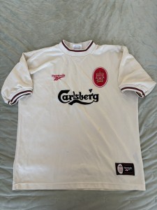 AUTHENTIC Liverpool 1997 1998 97/98 Away Football Shirt Large Reebok for sale on Ebay