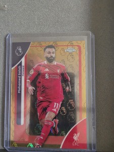 Topps Premier League Logofractor 2025/26 Mohamed Salah /50 Liverpool Orange Foil for sale on Ebay