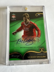 Liverpool Legend Topps Lineage Sir Kenny Dalglish 45/50 Green Parallel Auto for sale on Ebay