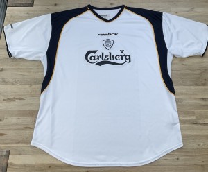 Original Reebok LFC FC Liverpool jersey shirt XXL 46/48 white RARE Carlsberg for sale on Ebay