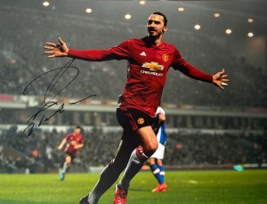 Zlatan Ibrahimovic Hand Signed Man Utd 16x12 #9 Celebration Photo + Verified COA for sale on Ebay