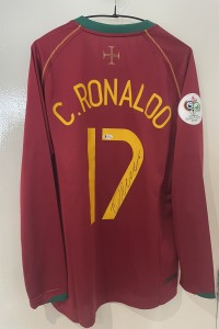 Cristiano Ronaldo Hand Signed Portugal Shirt Beckett Witnessed  for sale on Ebay