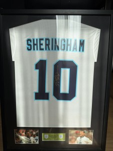 England National Teddy Sheringham Signed Euro 96 Shirt genuine  for sale on Ebay