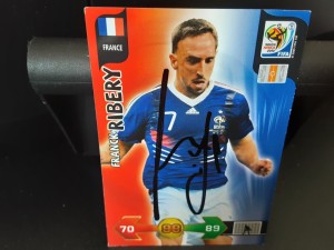 FRANCK RIBERY - FRANCE Hand Signed Panini WORLD CUP 2010 Football trade card for sale on Ebay
