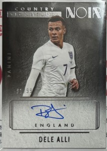 2016-17 PANINI NOIR Dele Alli England Tottenham 81/99 Auto Signed Card for sale on Ebay