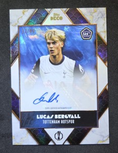 Topps Deco UCC Lucas Bergvall Rookie Prodigy Auto /49 RC tottenham Hotspur for sale on Ebay