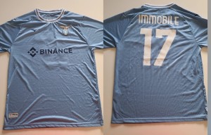 SS Lazio - Ciro Immobile #17 - Football Shirt - Size LARGE - Great Conditions for sale on Ebay