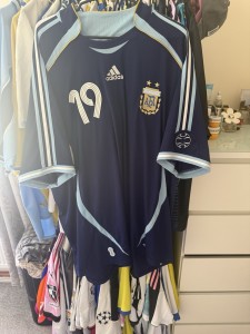 adidas Argentina 2006 Away Football Shirt Messi 19 Men's XXL for sale on Ebay