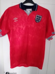 England 1992 Away Shirt 1992 Replica Size XL for sale on Ebay