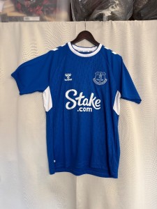 Hummel Blue/White Everton 1878 Shirt Size L CG W28  for sale on Ebay