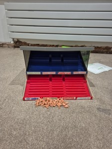 Subbuteo Red And Blue Grandstand 61216 for sale on Ebay