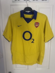 Arsenal FC 2002-2004 Away Invincible Football Shirt Size M for sale on Ebay