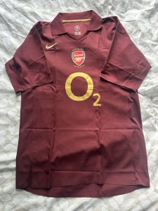 Arsenal Nike 2005-06 Player Match Issue Home Redcurrant Shirt. Henry. Total 90 for sale on Ebay