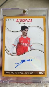 Arsenal forever Takehiro Tomiyasu auto 31/49 for sale on Ebay