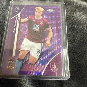 Topps Chrome Premier League 2026 - Zian Flemming RC 62/75 Burnley for sale on Ebay