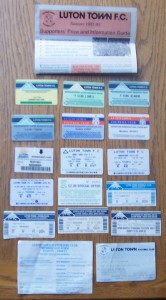 LUTON TOWN VARIOUS MEMBERSHIP PASSES AND TICKETS 1987-1996 for sale on Ebay