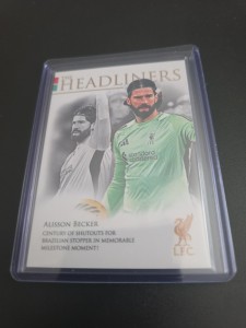 Alisson Becker Numbered 2/279 Liverpool Futera Headliners 2026 for sale on Ebay