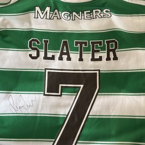 Celtic Adidas Home Shirt XL Adult Signed By Stuart Slater for sale on Ebay