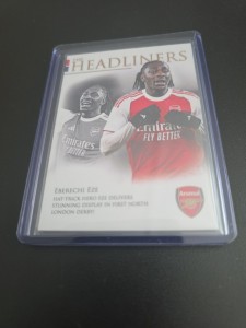 Eberechi Eze Numbered 134/219 Arsenal Futera Headliners 2026 for sale on Ebay