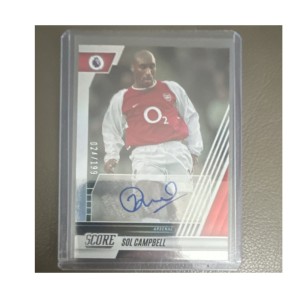 Panini Score 2022-23 Sol Campbell Arsenal Score Signatures Auto 02/199 for sale on Ebay