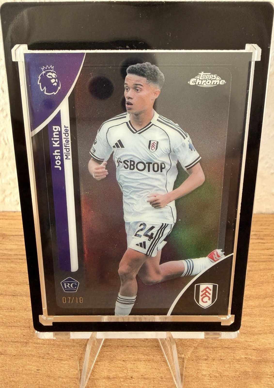 Topps Chrome Josh King Rookie Fulham Premier League 07/10 #91 for sale on Ebay