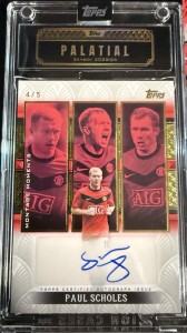 Topps Palatial Manchester United Paul Scholes Montage Moments Auto /5 for sale on Ebay