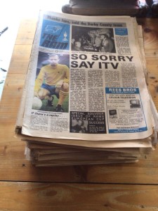 170 Derby County Ram Newspapers Job Lot for sale on Ebay