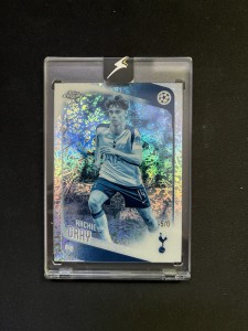 Archie Gray -5/0 Frozen Fractor Topps Chrome UCC 2025/26 Tottenham Hotspur for sale on Ebay