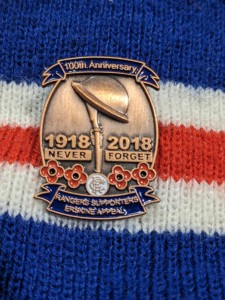 GLASGOW RANGERS FC 2018 ERSKINE APPEAL PIN BADGE for sale on Ebay