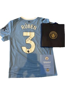 Authentic Signed Manchester City Top 25/26 - Signed By Ruben Dias for sale on Ebay
