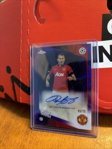 Topps Chrome UCC - Ryan Giggs - Manchester United - Autograph 03/75 for sale on Ebay
