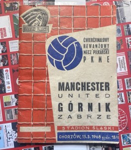 Gornik Zabrze v Manchester United European Cup 1968 Rare Programme for sale on Ebay