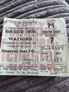 Ticket - Manchester United V Watford - 1968/1968 - FA Cup for sale on Ebay