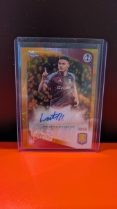 Ollie Watkins 2025/26 Topps Chrome UEFA Club Competitions Gold Auto /50 Villa for sale on Ebay