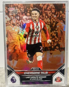 EPL Topps Now 25-26 Chemsdine talbi /25 Sunderland for sale on Ebay