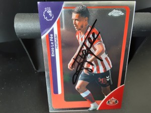 ENZO LE FEE - SUNDERLAND Hand Signed Topps Chrome PL 25/26 Football trading card for sale on Ebay