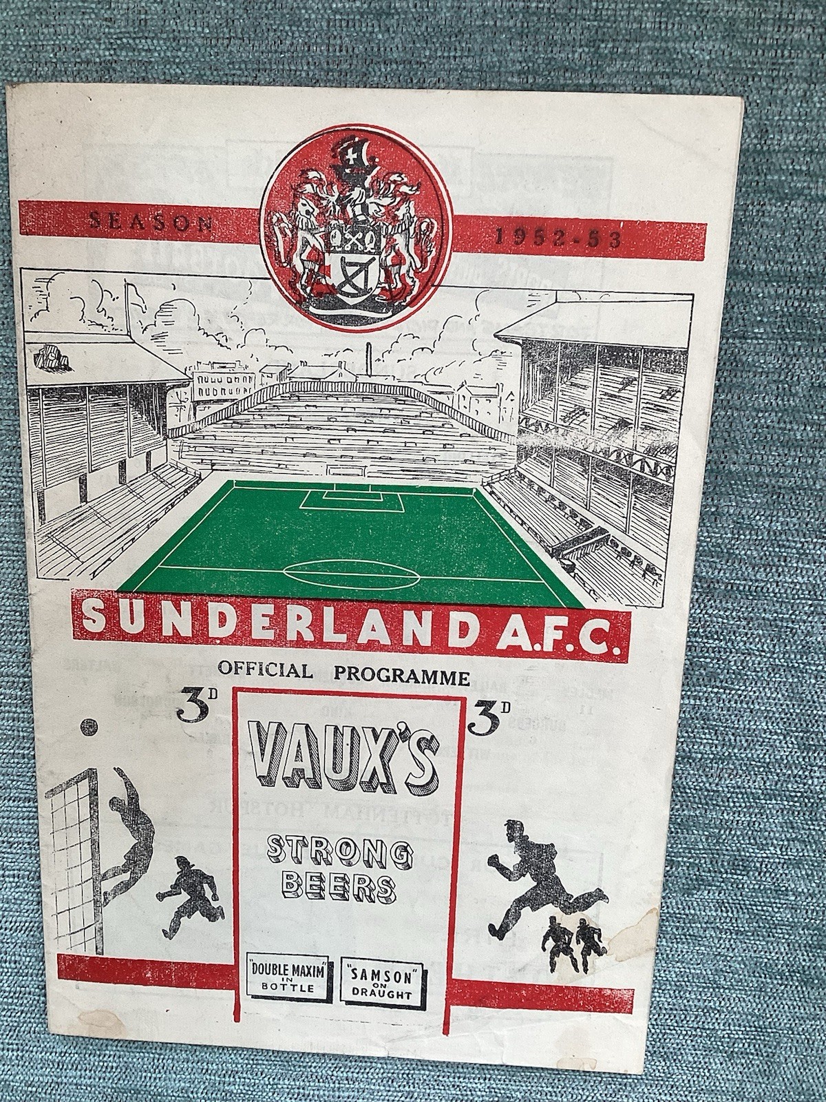 Sunderland v Tottenham (First Division) 18/4/1953 for sale on Ebay