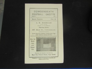 1955-56 SCOTTISH LEAGUE COWDENBEATH v FORFAR  ATHLETIC for sale on Ebay