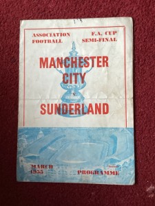 26/3/1955 FACup SemiFinal Souvenir/Pirate Programme Manchester City v Sunderland for sale on Ebay