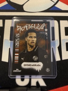 2025-26 Topps Knockout UCC Divine Mukasa Rookie Orange /25 Manchester City for sale on Ebay