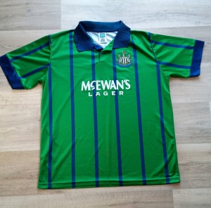 Newcastle United Score Draw 1993-95 Third Shirt Mens 2XL for sale on Ebay