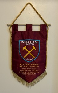 West Ham United v Bayer 04 Leverkusen Europa League Q/F (2) 2024 Pennant Wimpel. for sale on Ebay