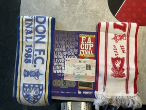 1988 FA Cup Final Programme & ticket + Match Day Scarf - Liverpool or Wimbledon for sale on Ebay