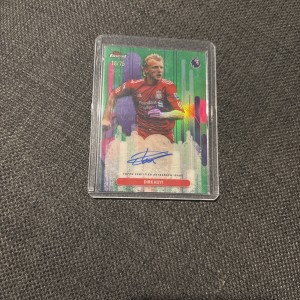 Topps Premier League Finest Auto Dirk Kuyt /75 Liverpool for sale on Ebay