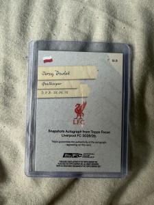 Jerzy Dudek Liverpool Topps Focus Auto 67/75 for sale on Ebay