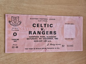 RARE FULL/UNUSED TICKET SCOTTISH LEAGUE CUP FINAL 1982 CELTIC v RANGERS for sale on Ebay