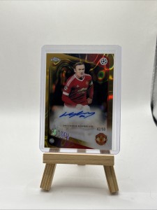 Wayne Rooney /50 Auto Manchester United Everton England Topps Chrome UCC for sale on Ebay
