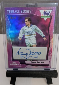 Topps Decades 1990's Terrace Heroes Tony Dorigo Auto..50/50.Leeds 2025.bookend for sale on Ebay